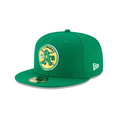 Oakland Athletics Gorra | New Era MLB 1971 Cooperstown Wool 59fifty Fitted Cap Mexico - Verdes